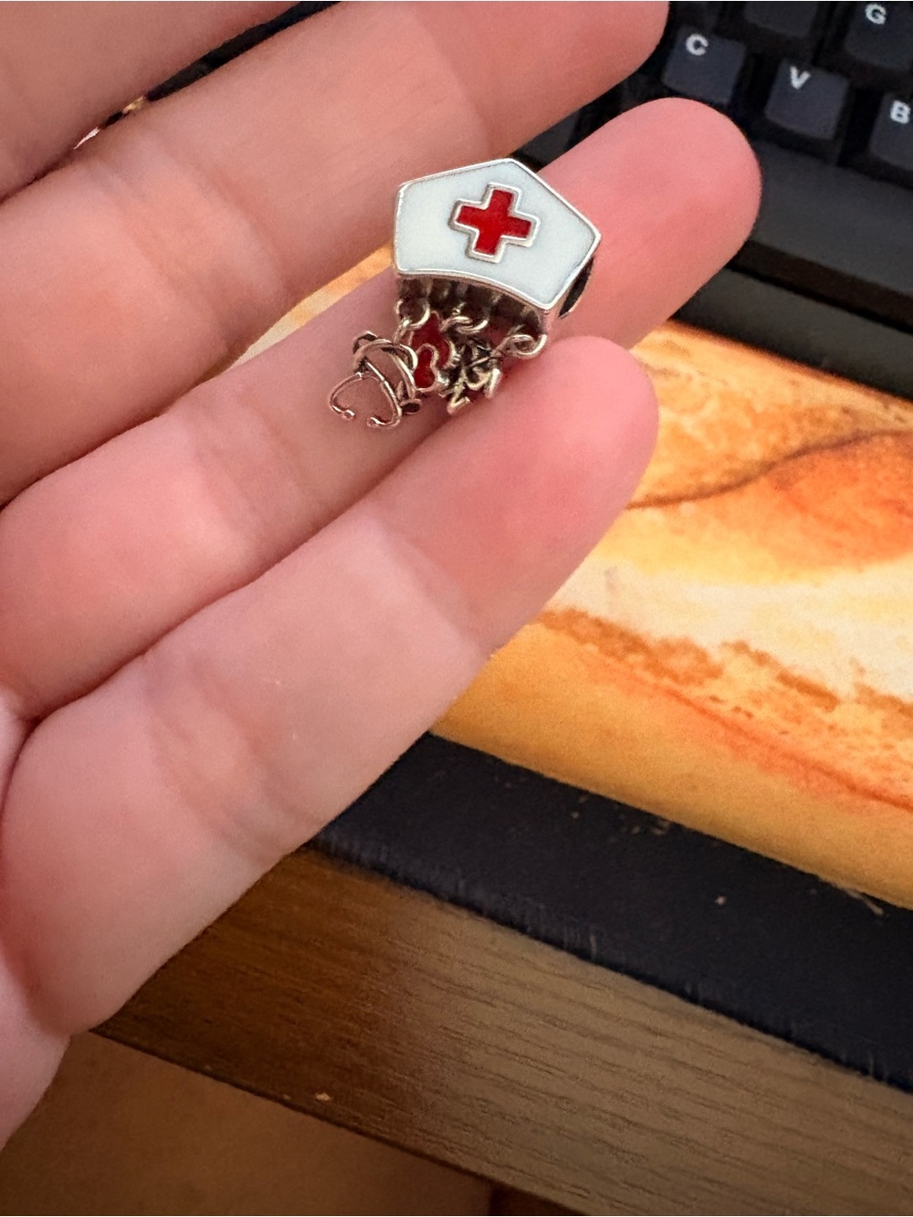 Linx S925 nurse charm